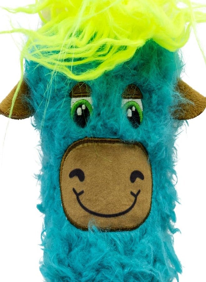 كونج لعبة قطط KONG Kickeroo Highland Cow – لعبة قطط قطيفة محشوة بالنعناع البري مع صوت خشخشة وذيل رقيق – ألوان متنوعة (عبوة من قطعتين) - Image 5